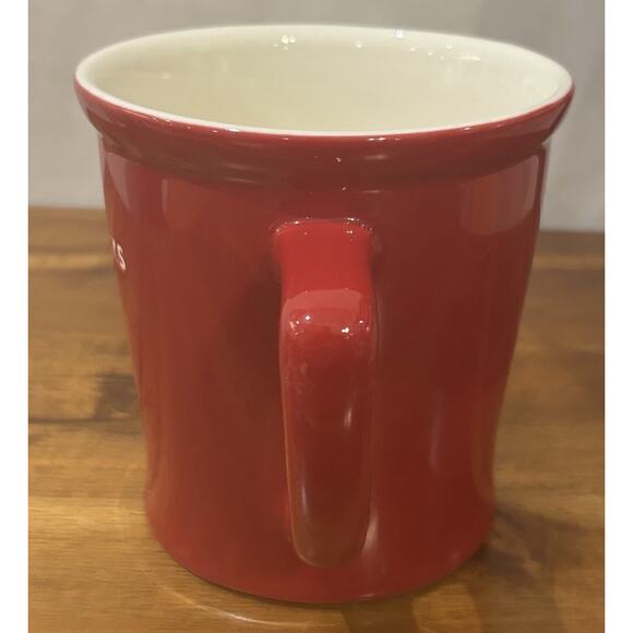 Starbucks 2009 New Bone China Red 14 oz Mug - Picture 2 of 6
